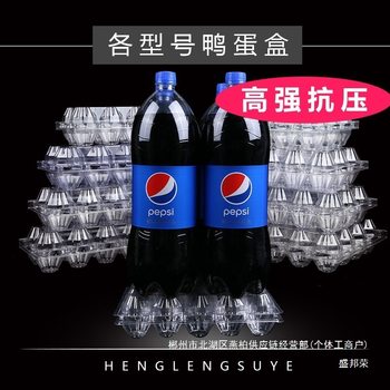 Factory Direct Sales Disposable Transparent Egg Tray Salted Duck Egg Plastic Box Native Egg Packaging Box Egg Tray Plastic