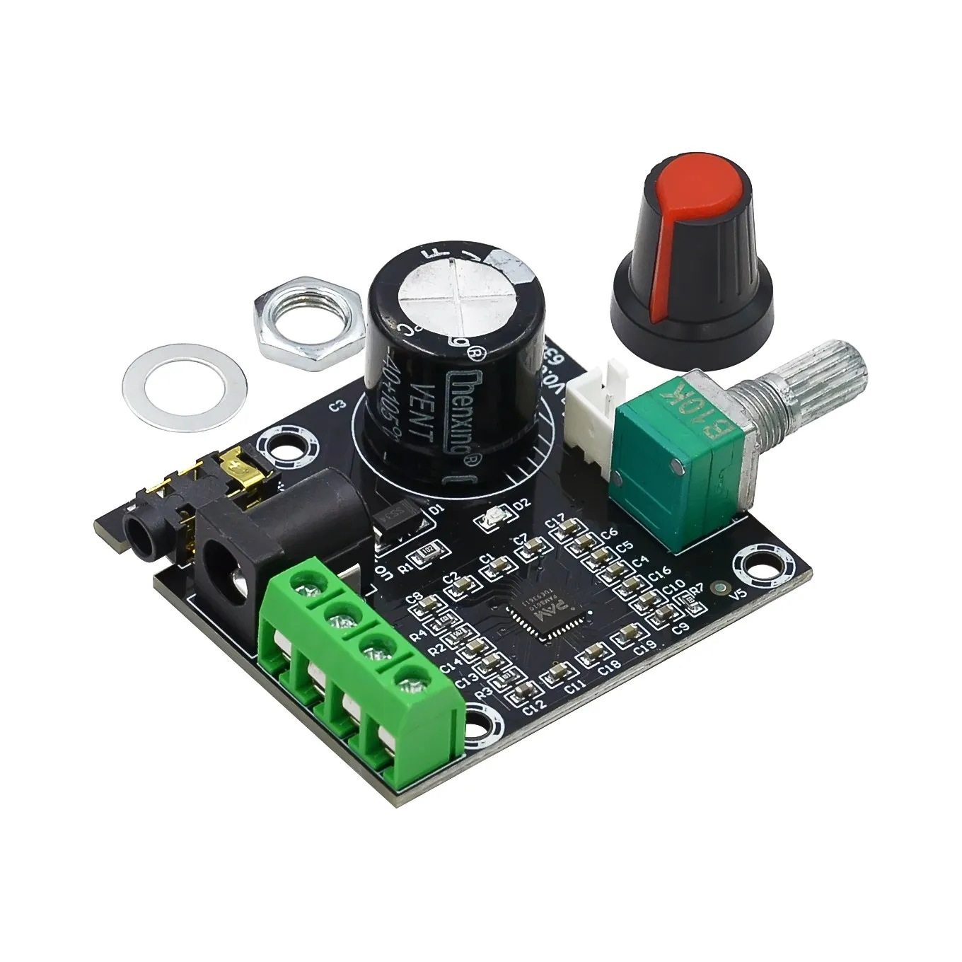 PAM8610 dual channel 12V HD amplifier board pure digital amplifier 15W * 2 high power amplifier module