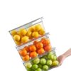 Refrigerator Storage Box Food-Grade Fruit Sealed Fresh-Keeping Frozen Dumpling Box Quick-Frozen Box Kitchen Storage Packaging Box