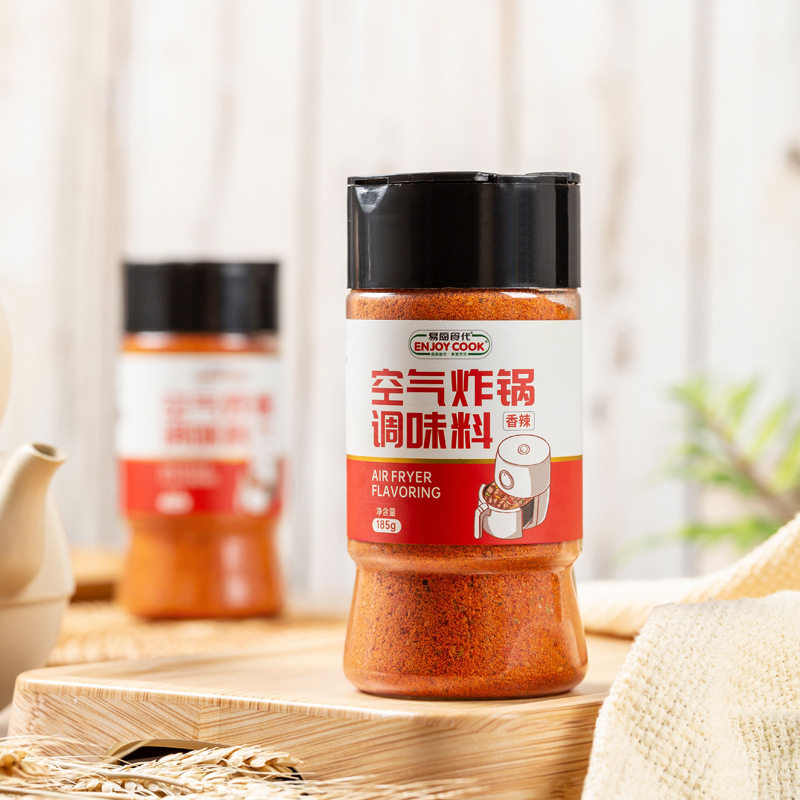Easy kitchen food instead of spicy air fryer seasoning bottle 185g factory direct supply community supermarket catering wholesale