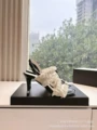 White sandals 8cm