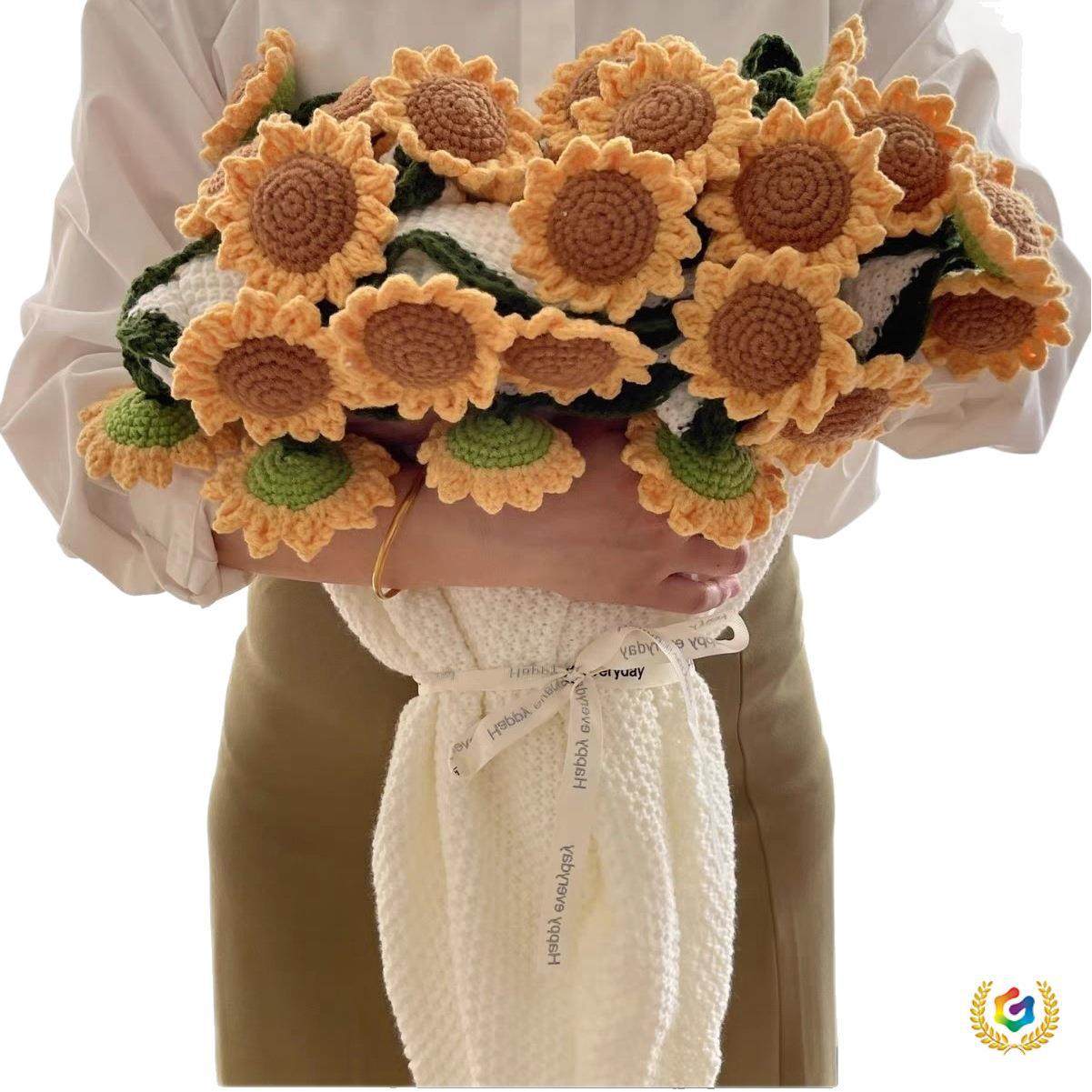 Finished Product in Stock: Bouquet Blanket, Rose Flower Gift for Baby, Pure Handmade Air Conditioning Blanket, Outdoor Travel Shawl