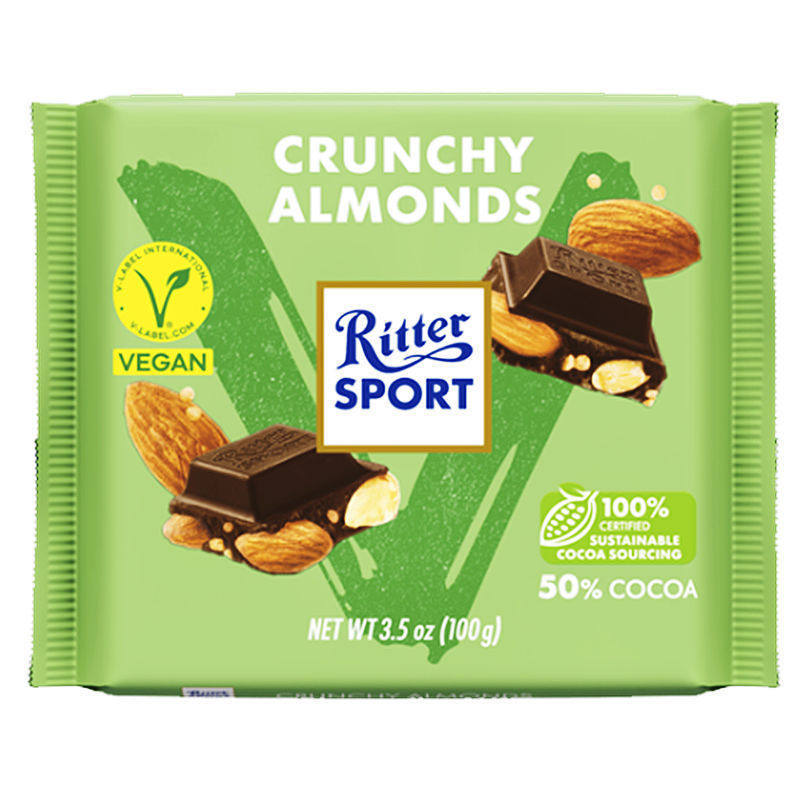 Rittersport Ritter Sport Sandwich Milk Chocolate/Pure Cocoa Butter Bars Snack Wholesale
