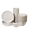 Rice Husk Tableware Disposable Tableware Food-Grade Household Rice Bowl Thickeneded High Temperature Resistant Dinner Plate Set Outdoor