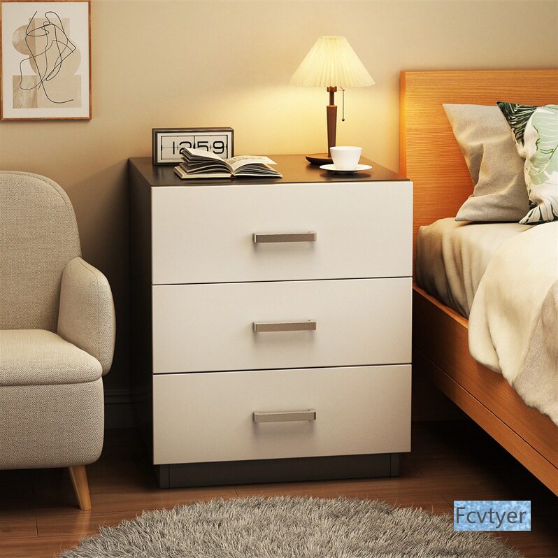 Bedside Table Simple Modern Bedside Storage Cabinet Home Bedroom Bedside Cabinet Multi-Functional Rental Room Simple Storage Cabinet