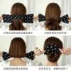 High-grade ball head twist clip hair curler lazy bow printing rotating hair band flower brace head pan head hair accessories