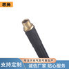 Press-Type Car Air Pump with 30cm Inflation Hose, M6 Hexagonal Copper Connector, and Tire Pressure Gauge for Vehicle Use