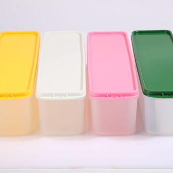 Colorful Fresh-keeping Noodles Storage Box Food Fresh-keeping Box Kitchen Coarse Cereals Large Material Sealed Box Refrigerator Drain Fresh-keeping Box