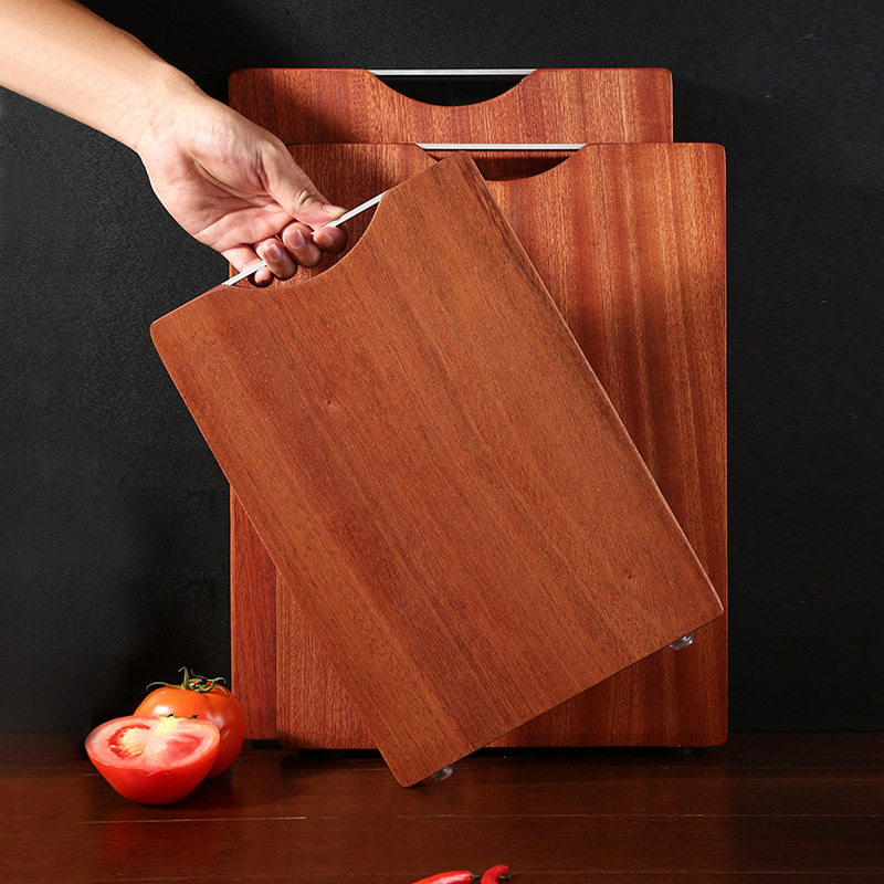 Hongjun Da Utan Wood Cutting Board Solid Wood Chopping Board Whole Wood Board Antibacterial and Mildew Resistant Board Non-Cracking Double-Sided Cutting Board