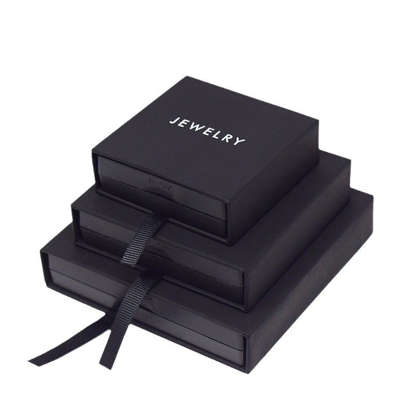 Net red spot pe film jewelry box manufacturers printed logo size jewelry box suspension box drawer box