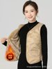 2025 New down Vest Women's V Neck Thickeneded Vest Liner Korean Style Slim Waistcoat 90 White Duck down Vest Women
