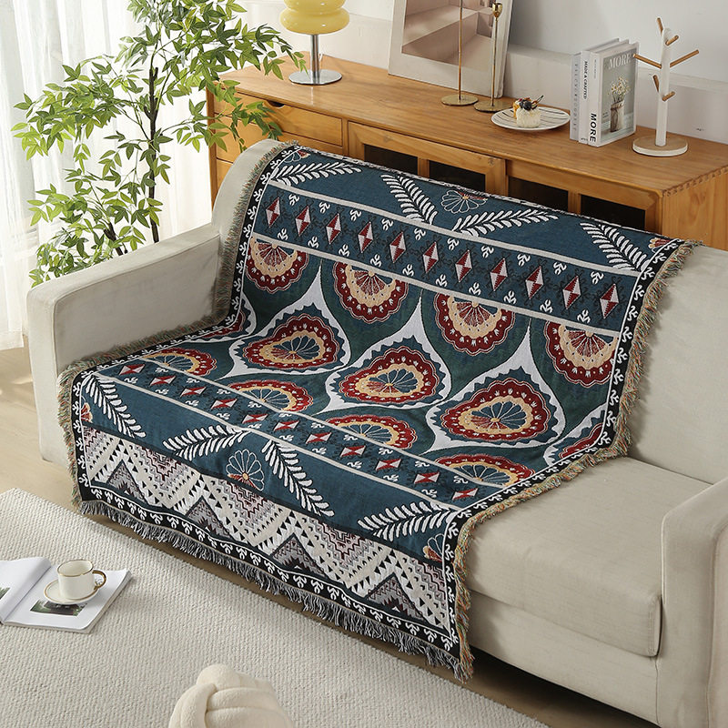 North American style blanket Navajo Tapestry sofa blanket multifunctional blanket Four Seasons thread blanket nap blanket one-piece delivery