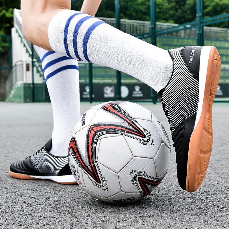 Giày bóng đá nam cổ thấp đinh gãy tập luyện thi đấu size 38-45 — DR07 đinh gãy đen trắng, DR07 đinh gãy vàng đen