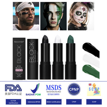 Cross-Border Ibcccndc Black Eye Cream Fan Face Kidsren's Party Eye Black Halloween Eye Shadow