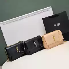 2024 Spring/Summer New Women's Luxury Genuine Leather Crocodile Pattern Chain Shoulder Cross Bag Underarm Bag