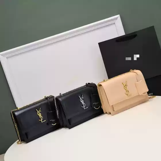 2024 Spring/Summer New Women's Luxury Genuine Leather Crocodile Pattern Chain Shoulder Cross Bag Underarm Bag