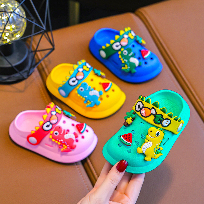 New Boys' Children 2-6 Years Old Toddler Cute Cartoon Non-slip Girls' Toe Cave Shoes