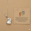 Cross-Border Daughter and Granddaughter Laser Engraved Book Necklace Can Open the Book Copywriting Book Titanium Steel Necklace Clavicle Chain