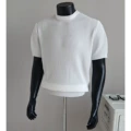 White [round neck]