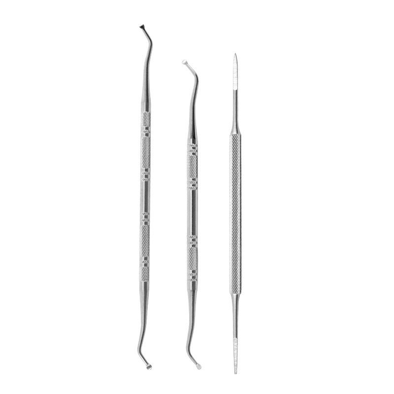 Cross-border Stainless Steel Double-head Nail Picker Nail Dirt Nail Tool for Nail Cleaning Nail Dirt