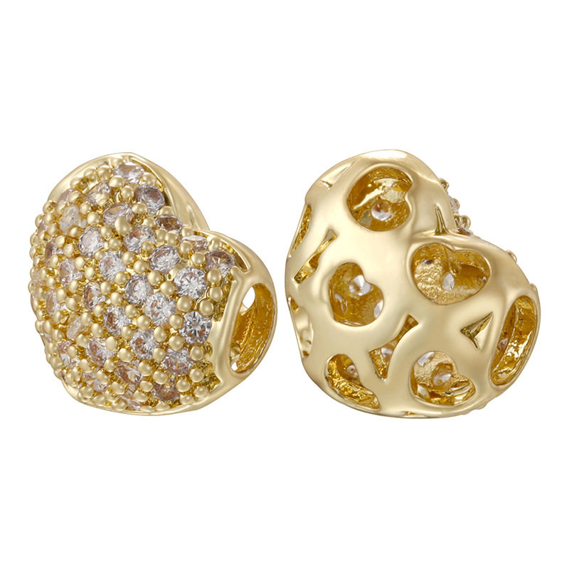 Cross-border Hot Selling Copper Inlaid Zirconium 26 English Letter Pendant Personality DIY Bracelet Necklace Letter Pendant VD1649