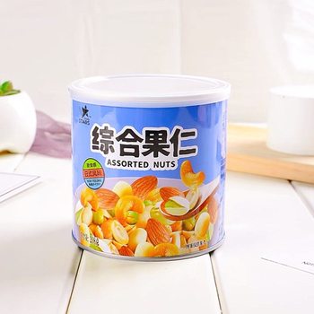 Wholesale Stars Japanese-Style Mixed Nuts Almonds New Year's Canned Snacks 208g