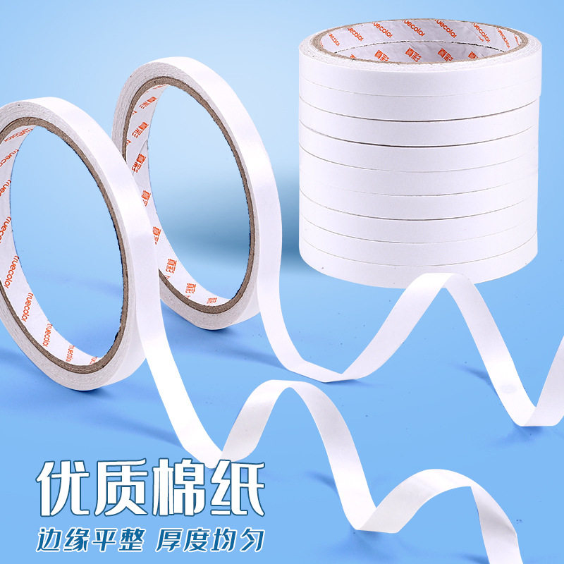 Double-sided adhesive high viscosity children strong fixed without leaving marks manual special double-sided tissue tape students tear by hand