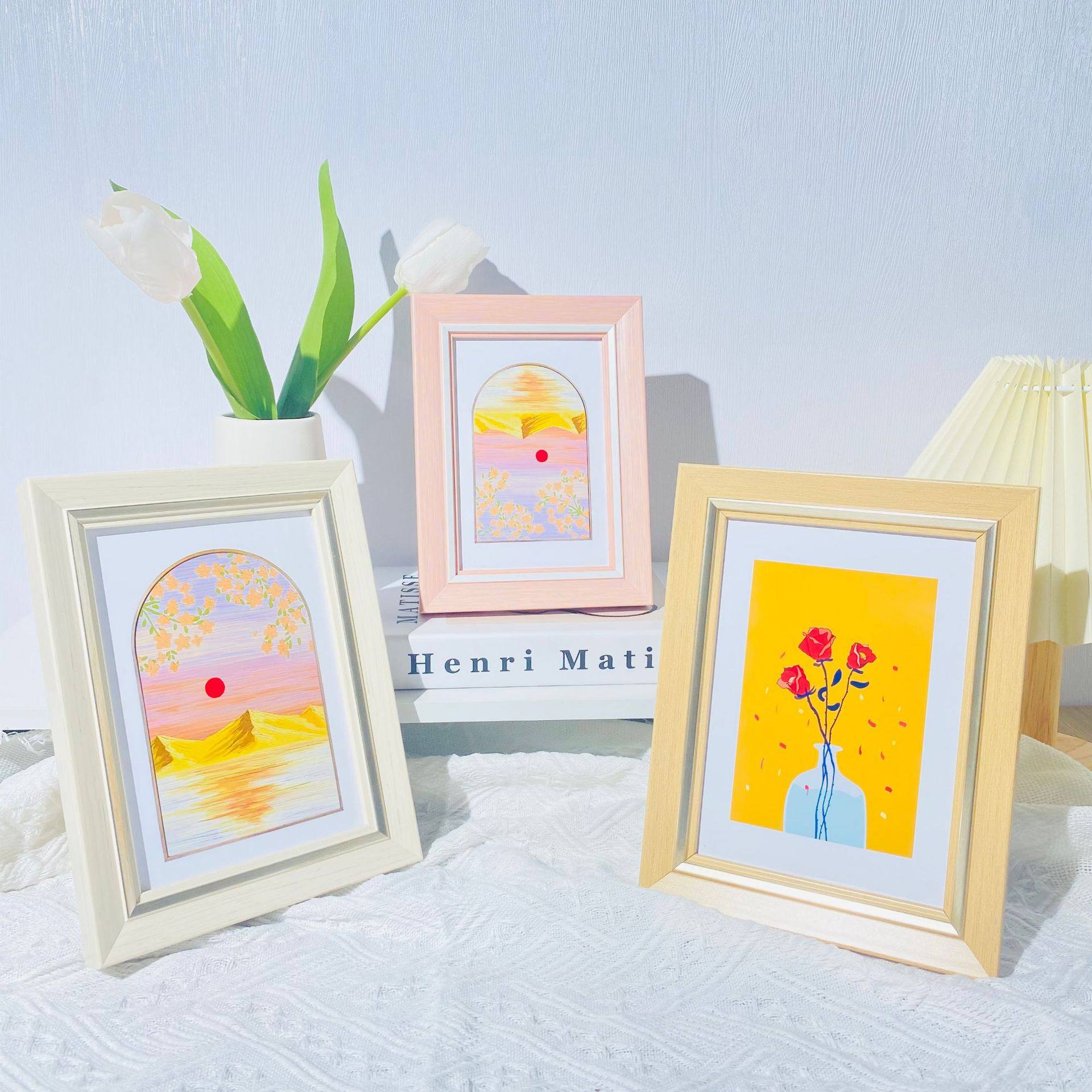 Fresh and simple photo frame wall hanging wholesale 5 inch 6 inch 7 inch 8 inch 10 inch A4 photo studio wedding photo wall frame