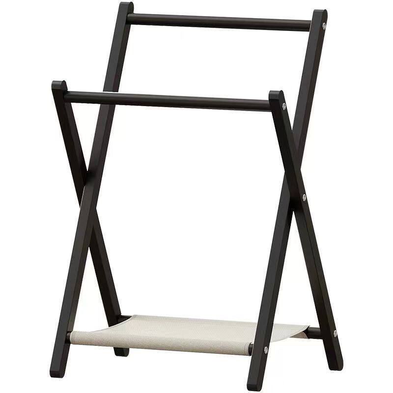 Simple Folding Bedside Small Coat Rack Floor Bedroom Temporary Clothes Storage Children's Small Hanger Household