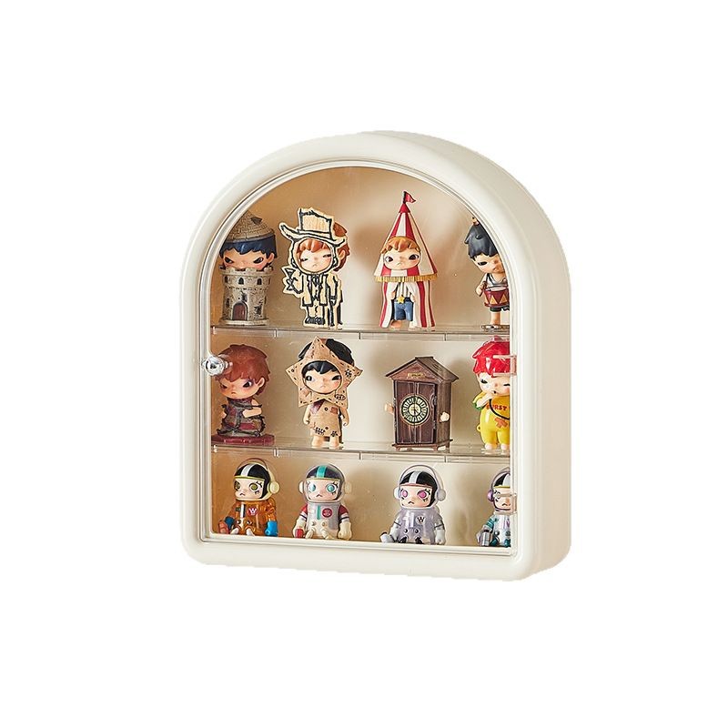Blind Box Storage Display Cabinet Large Capacity Bubble Mart Lego Figure Display Box Dustproof Storage Box Doll