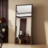 Large Mirror Solid Wood Full-Length Mirror Retro Dressing Mirror Floor Mirror Home High-End Internet Celebrity Girl Bedroom Fitting Mirror