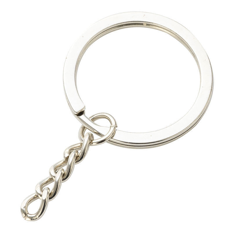 diy饰品配件手工材料四节链条电镀钥匙圈玩具钥匙环挂链厂家批发