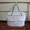 Insect-Proof Clothes Drying Net, Fish Drying Net, Household Clothes Drying Rack, Double-Layer Clothes Drying Net, Foldable Basket for Outdoor Use