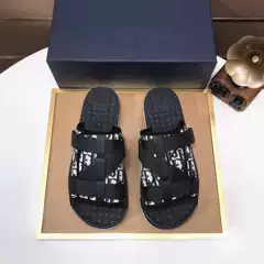2024 Upgraded Summer Men's Comfortable Slippers Outdoor Wear Classic Printed Fabric Breathable Sandals for Men