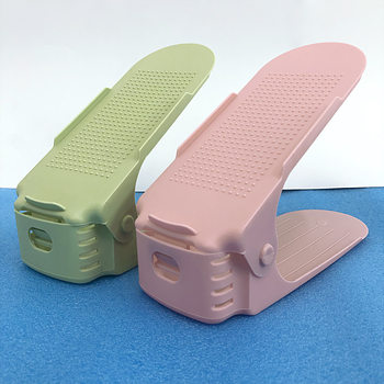 Shoe holder double-layer shoe rack household storage rack DIY adjustable dormitory space-saving shoe cabinet shoe storage bracket