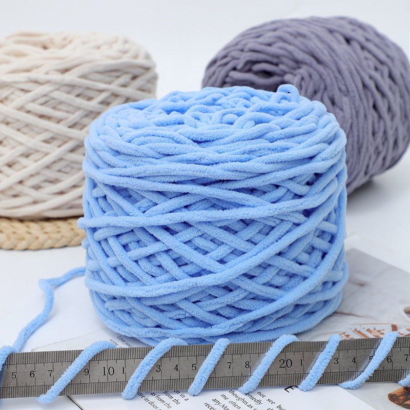 0.19kg Ice Strip Yarn for Hand Knitting Crochet Scarf Yarn Hat Coat Handmade DIY Material Kit 3 Two 8 Thick Yarn Knitting