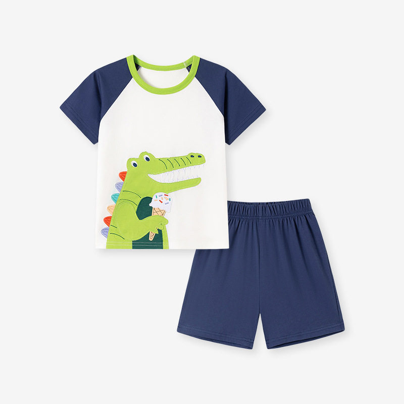 Factory Children's Clothing Wholesale, Summer Cartoon Short-sleeve Set, Kids' Outfit