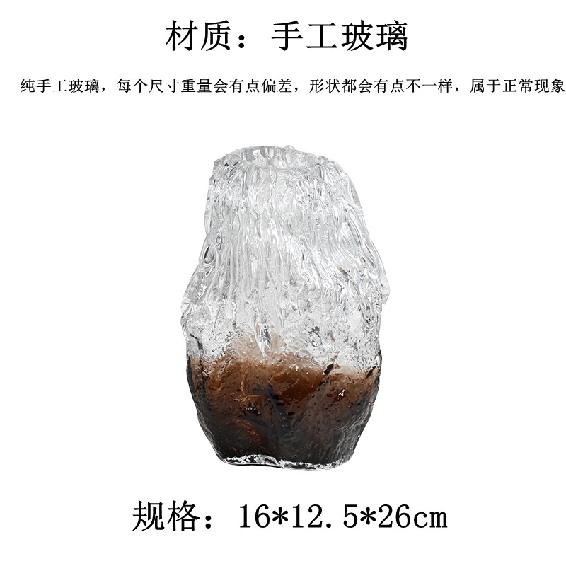 轻奢现代玻璃花瓶多款样板间售楼处北欧家居客厅餐桌软装家居饰品