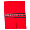 Factory Supply Red Line Blanket Retro Recycled Wool Disaster Relief Blanket Waste Cotton Blanket