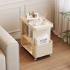 Light Luxury Creative Living Room Mobile Trolley Iron Modern Home Sofa Simple Coffee Table Storage Rack Bedside Table