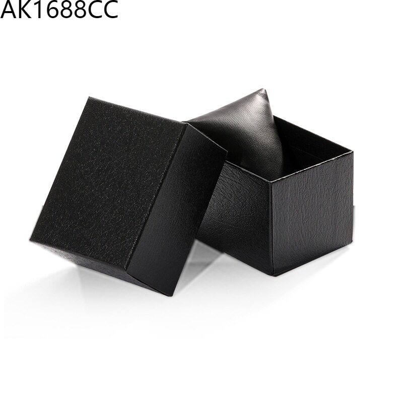 Factory in stock watch box for free pillow bag bracelet packing box black and white gift box jewelry box in stock batch published