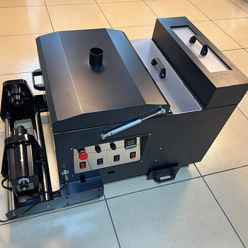 DTF small automatic powder shaking machine hot stamping film hot melt powder shaking machine 30cm white ink hot stamping PET film powder shaking machine