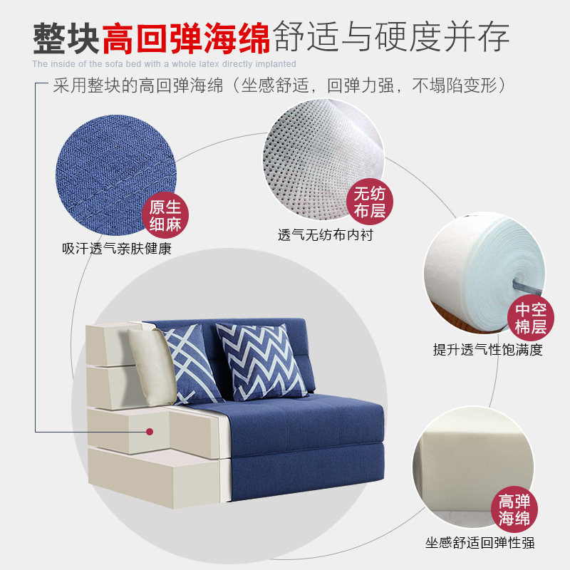 家用单人折叠午休床室内休闲午睡床懒人沙发床工厂直供现货批发