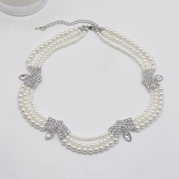 Retro Multi-Layered Pearl Necklace for Women 2025 New Bridal Elegant Stacked Clavicle Chain High-End Accessible Luxury Necklace Trend