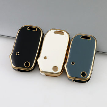 Cross-border explosion car key cover for Kia car key case KIA protective cover factory wholesale all-inclusive silver edge