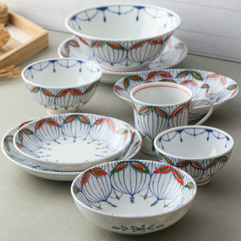 Japanese Imported Braised Ceramics Venus Series Tableware Rice Bowl Soup Bowl Noodle Bowl Deep Plate Japanese-style Household Plate