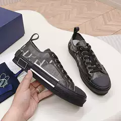Foreign trade export men's casual shoes 2023 autumn letters printed embroidered high-top shoes mesh breathable platform canvas shoes