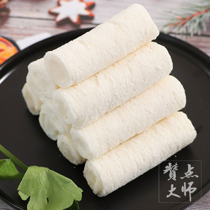 Crispy Milk Rolls, Fried Fresh Milk Double-Skin Milk, Shunde Specialty Cantonese Morning Tea Snacks, Wholesale Fried Semi-Finished Snacks
