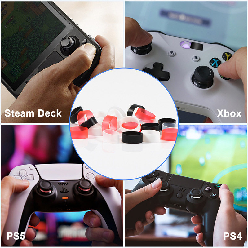 Applicable to PS5/switch/xbox game handle rocker anti-wear groove anti-wear powder rocker protection ring