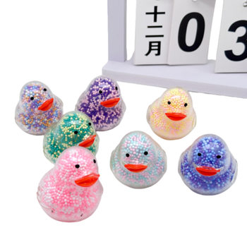 Hot-Selling Foam Particle Squishy Cute Realistic Duck Stress Relief Toy Squishy Factory Direct Sale Educational